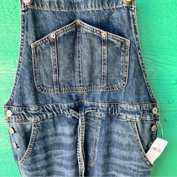 AMERICAN EAGLE 90’s BAGGY DENIM JEAN OVERALLS SIZE MEDIUM NWT - Picture 11 of 15
